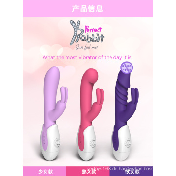 Silikon Sex Produkte Rabbit Vibrator für weibliche Klitoris Massage